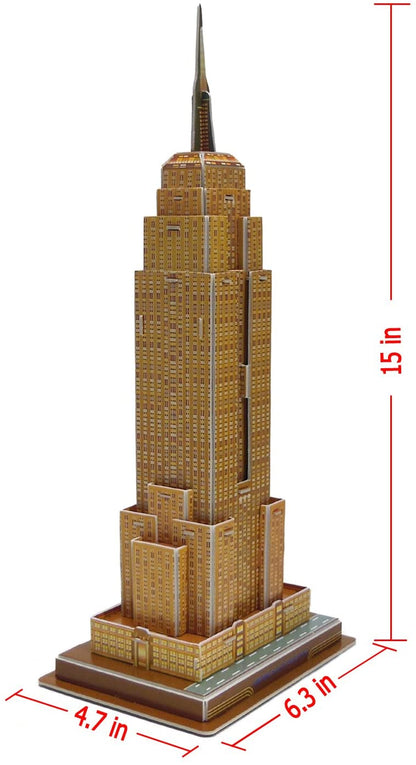 3D пъзел Empire State Building – архитектурен модел на емблематичния небостъргач