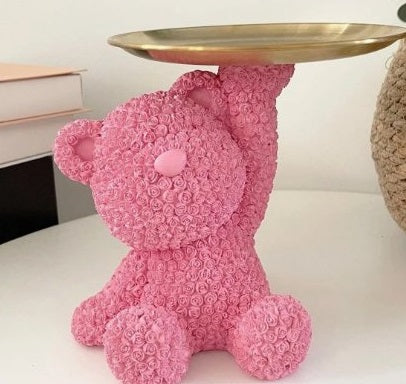 Декоративна фигурка меченце с поставка