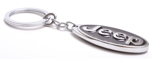 Ключодържател Jeep – Метална Емблема в Сребрист Дизайн