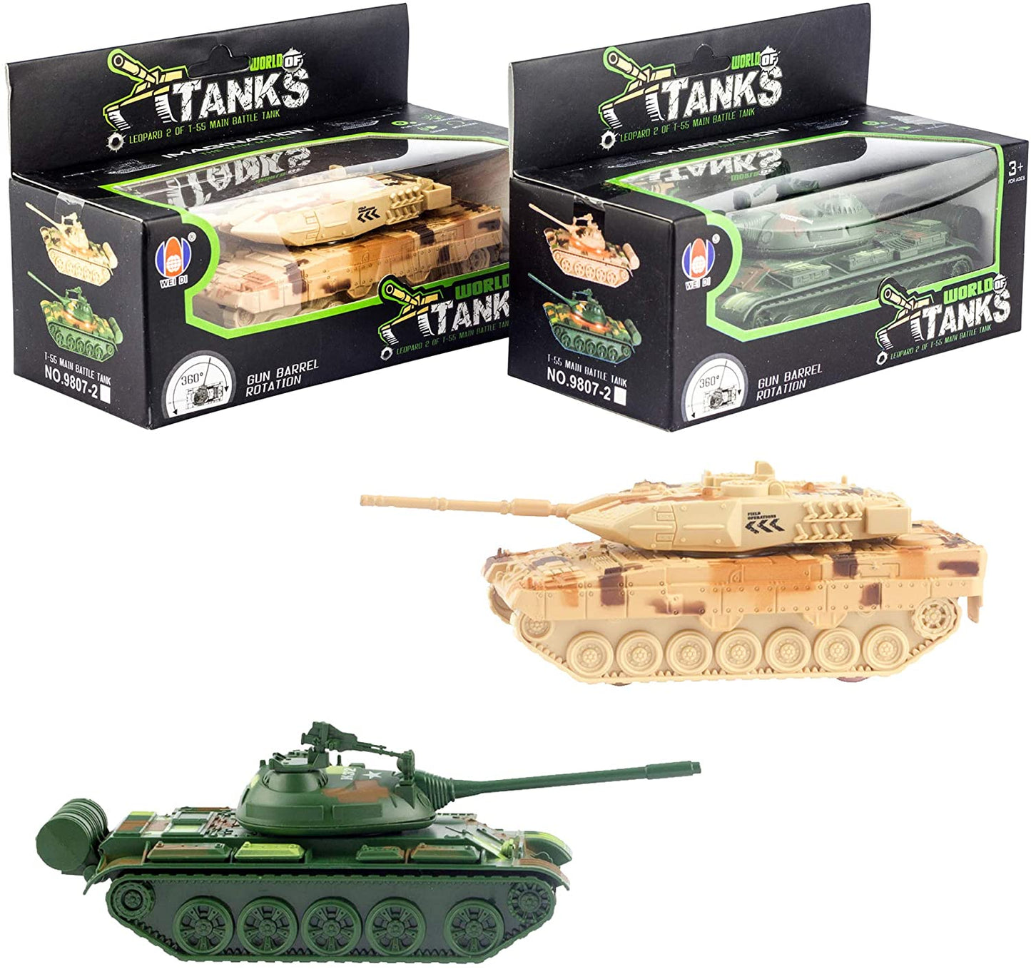 World of Tanks – Leopard 2 & T-55, 1:55