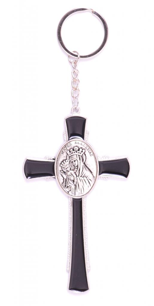 Сувенирен ключодържател кръст с икона – религиозен аксесоар