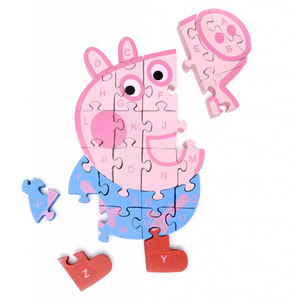 Дървен пъзел на Прасето Пепа - Peppa Pig