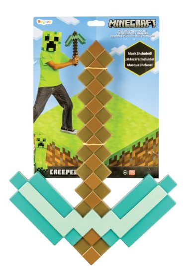 Комплект Кирка и Маска Creeper Minecraft