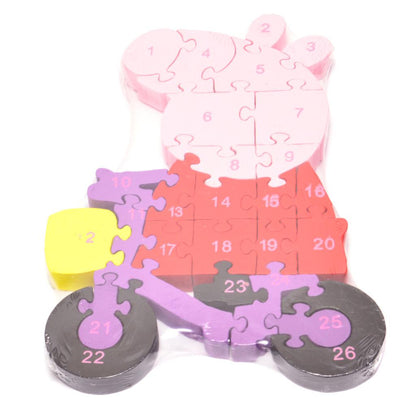Дървен пъзел на Прасето Пепа - Peppa Pig