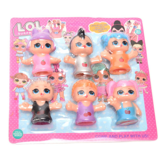 Комплект кукли за пръсти – вдъхновени от L.O.L. (6 броя)