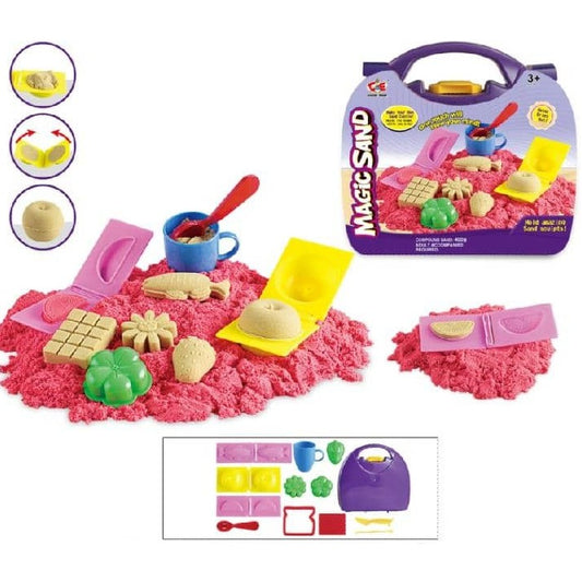 Комплект кинетичен пясък Magic Sand с форми и куфарче