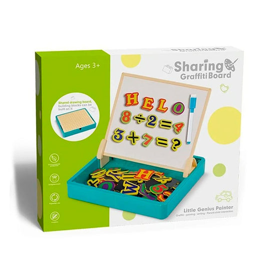 Магнитна дъска с букви и цифри