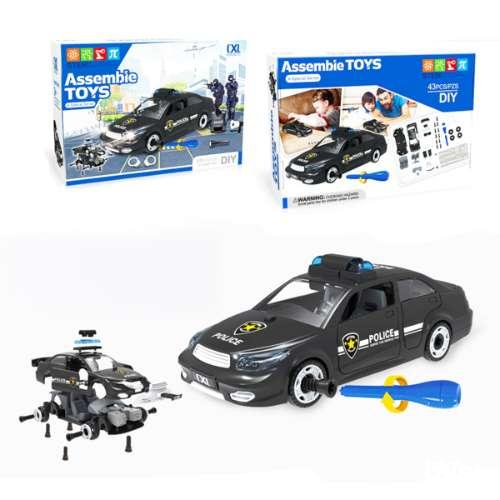 Полицейска кола за сглобяване – DIY комплект