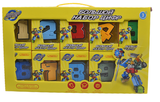 Голям Number-Bot – Трансформърс от числа в робот