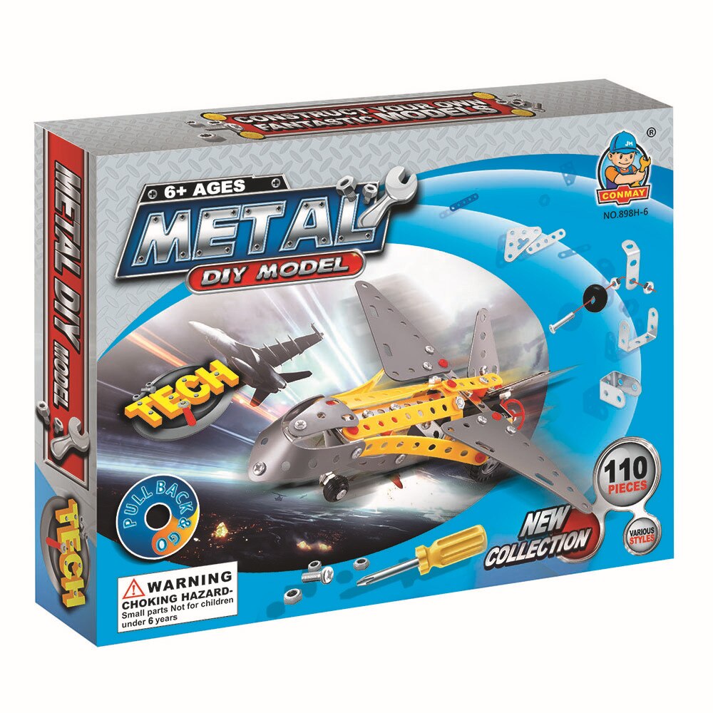 Метален конструктор самолет – DIY Tech Model (110 части)