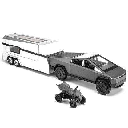 Tesla Cybertruck Camper Set – Pickup + Каравана + ATV