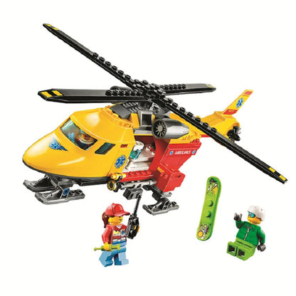 Конструктор Rescue Helicopter – спасителен хеликоптер с фигурки (208 части)