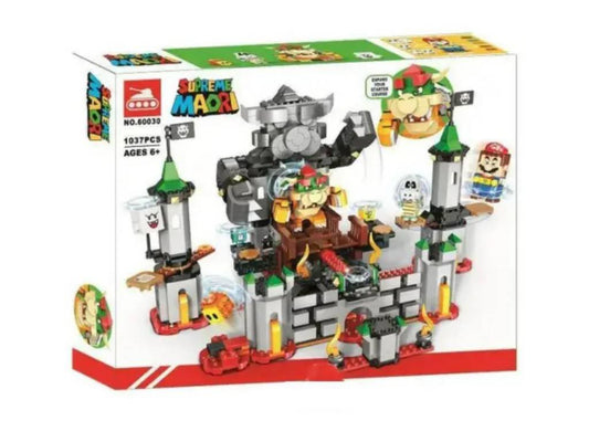 Конструктор Супер Марио – Замък с фигури и препятствия (1037 части, съвместим с Lego)