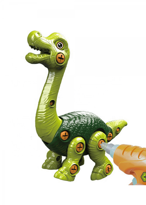 Brachiosaurus 3D Screw – Детски конструктор динозавър с електрическа отвертка