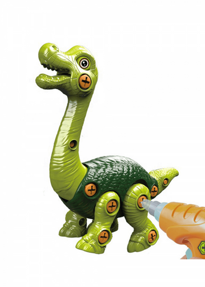 Brachiosaurus 3D Screw – Детски конструктор динозавър с електрическа отвертка
