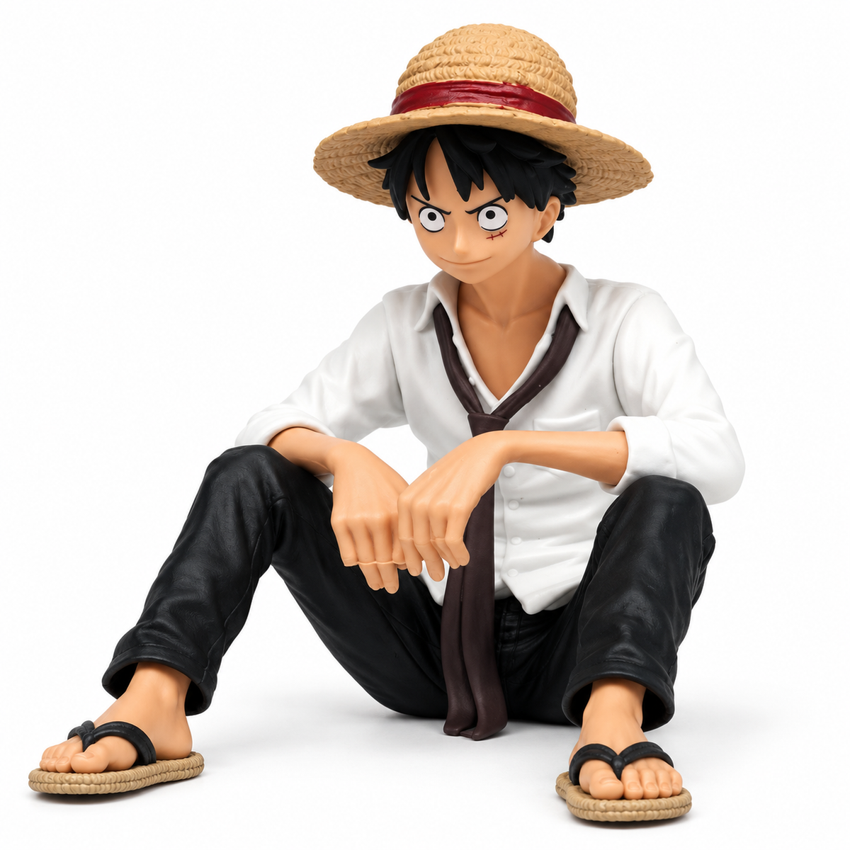 One Piece – Luffy фигурка със сламена шапка (седяща поза)