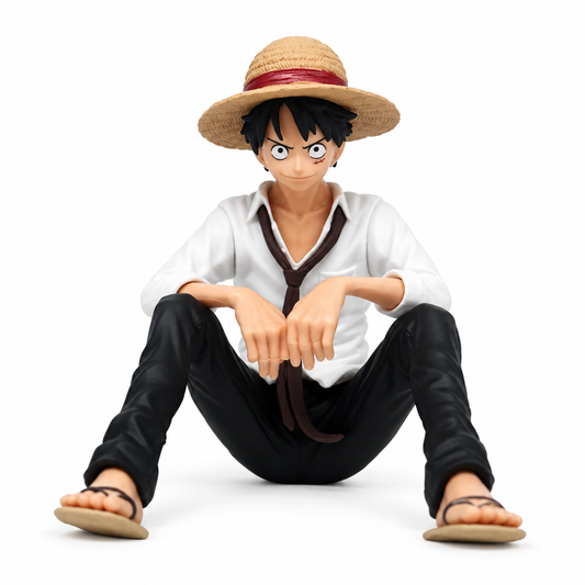 One Piece – Luffy фигурка със сламена шапка (седяща поза)