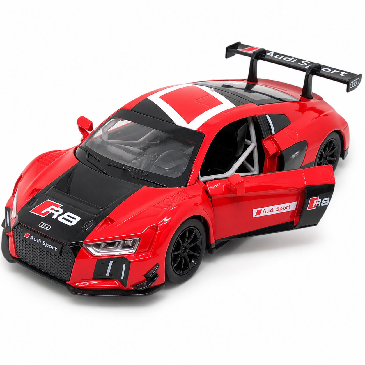 Audi R8 LMS метален модел с отворяеми врати в мащаб 1:24