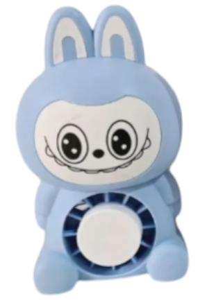 Мини вентилатор Labubu – USB и LED