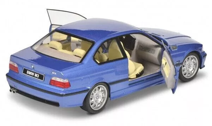 BMW M3 Coupé (E36) Solido 1:18 с отворени врати и светлобежов интериор