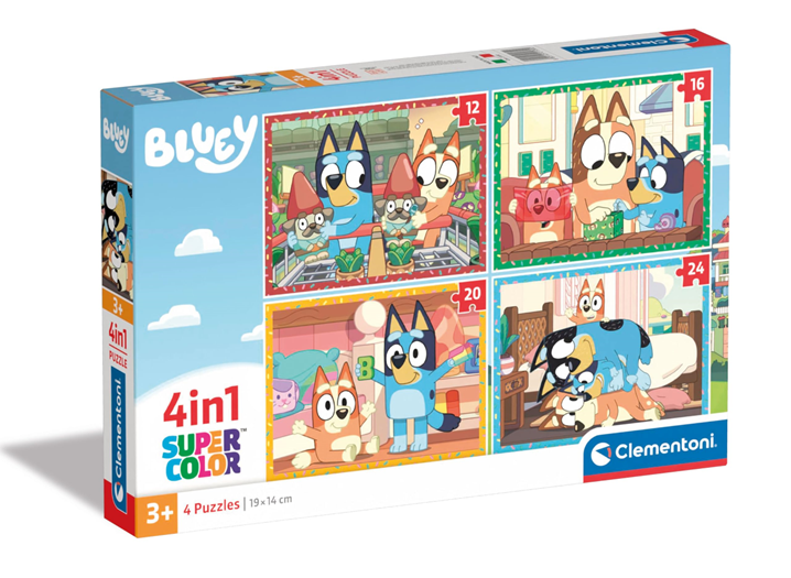 Пъзел Bluey 4 в 1 – 12/16/20/24 части – Clementoni