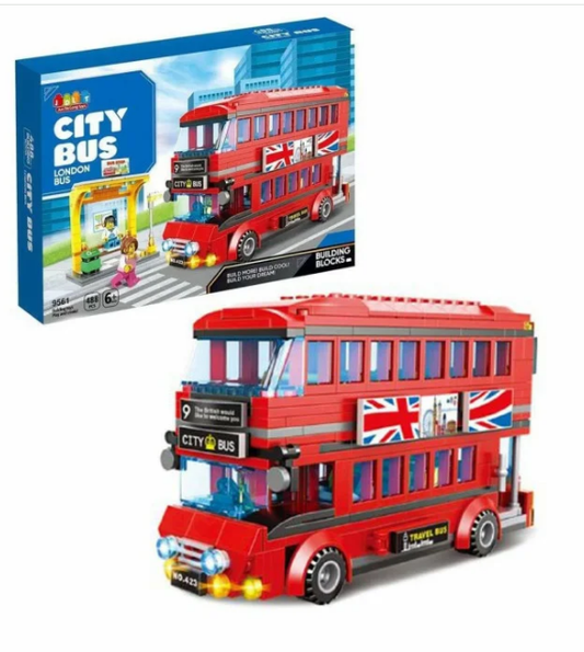 Конструктор двуетажен автобус London City Bus – 488 части