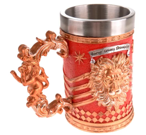 Чаша Gryffindor – декоративна халба със златни релефи (Harry Potter стил)