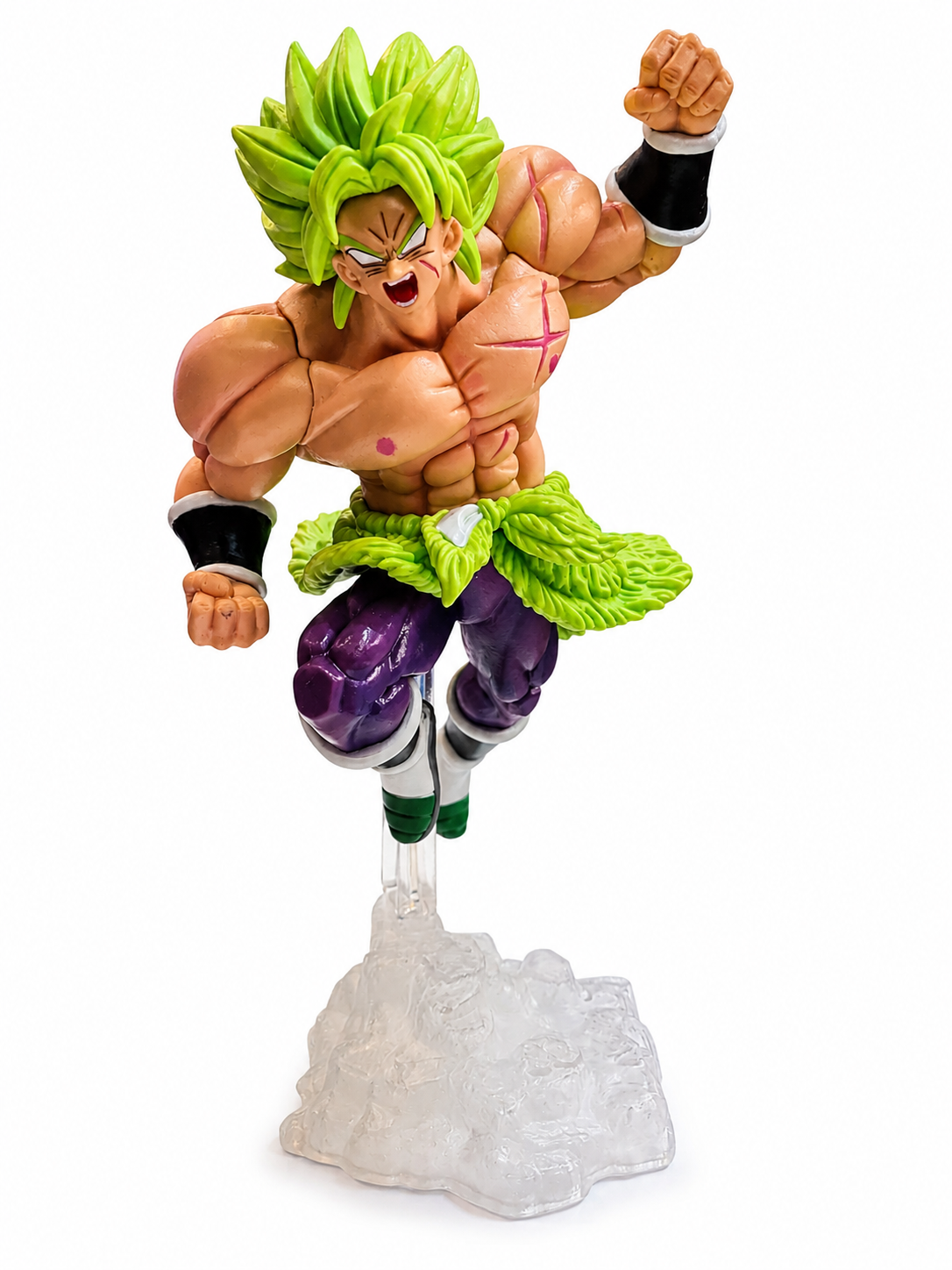 Аниме фигура Broly Legendary Super Saiyan от Dragon Ball Z с прозрачна стойка