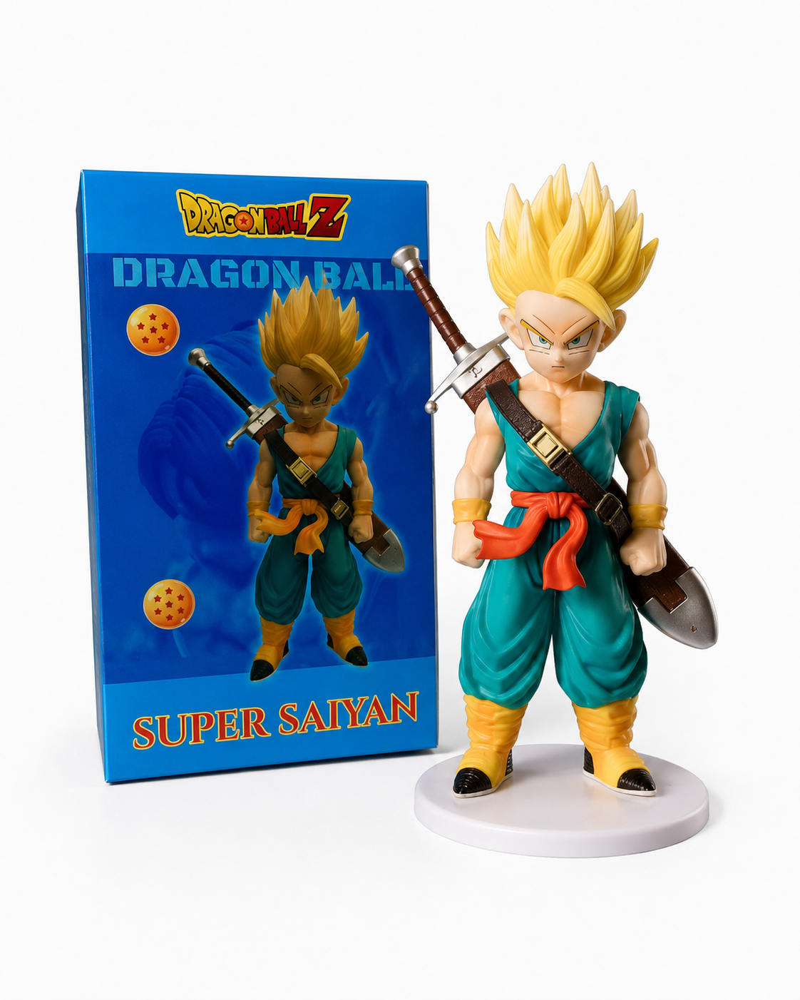 Аниме фигура Super Saiyan Future Trunks от Dragon Ball Z с декоративна кутия