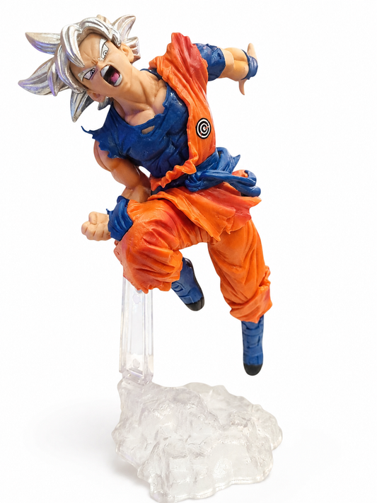 Аниме фигура Ultra Instinct Goku от Dragon Ball Super в динамична поза