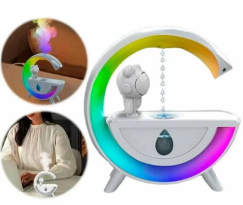 Уникален 4-в-1 тонколона, овлажнител с фонтан и RGB LED осветление