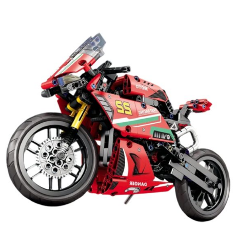 Състезателен Мотор – Конструктор с 470 части | Съвместим с Lego