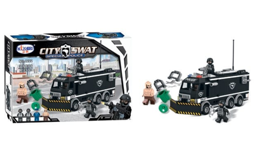 Конструктор City SWAT – Полицейски камион и фигурки (316 части)
