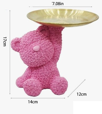 Декоративна фигурка меченце с поставка