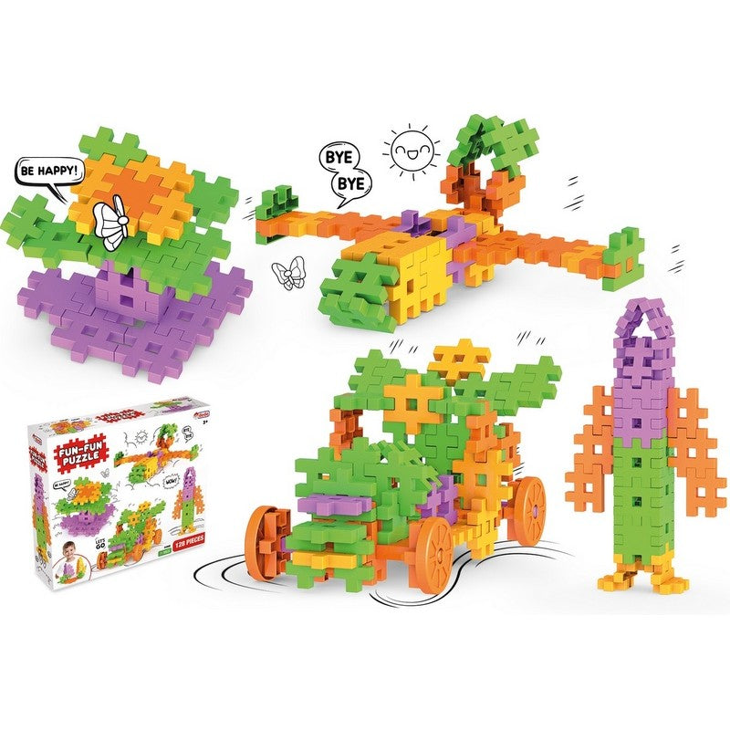 Креативен конструктор Dede Fun-Fun Puzzle – 128 части