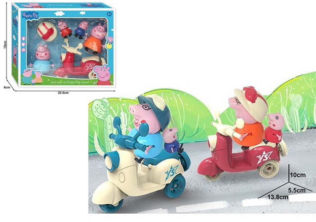 Комплект мотопеди с фигурки Peppa Pig