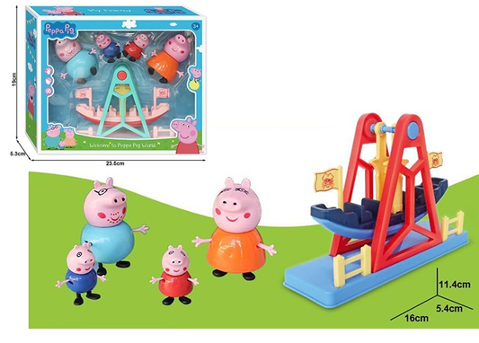 Комплект фигурки с люлка Peppa Pig