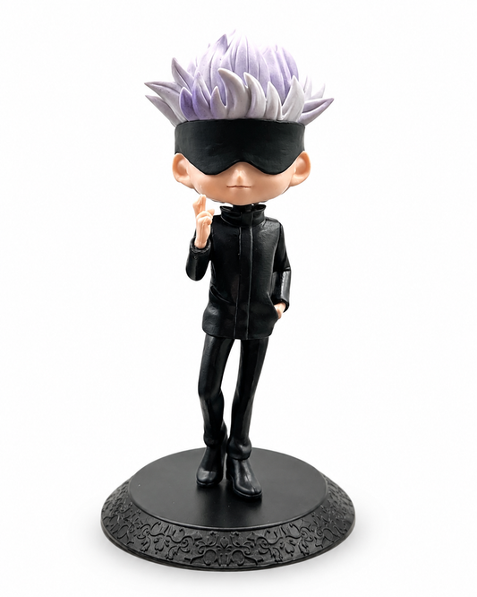 Chibi аниме фигура Satoru Gojo от Jujutsu Kaisen в преден изглед