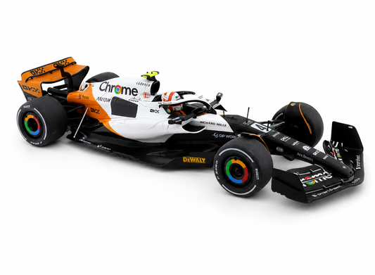 McLaren MCL60 №4 Lando Norris – преден страничен изглед