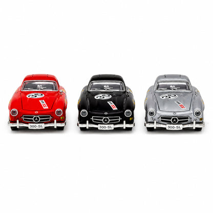 Три цвята на метален модел Mercedes-Benz 300 SL Gullwing Racing №35