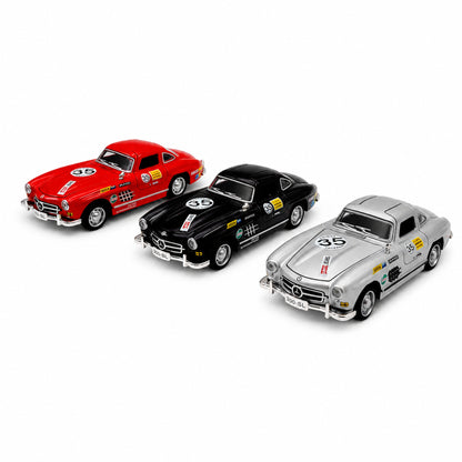 Метални модели Mercedes-Benz 300 SL Gullwing Racing №35 в три цвята