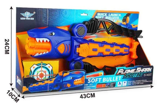 Арбалет акула – Flame Shark Soft Bullet Shooter 43 см