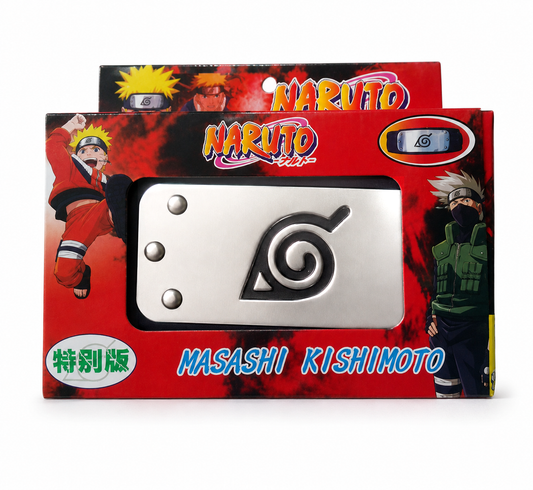 Naruto Konoha лента за глава с метална плочка