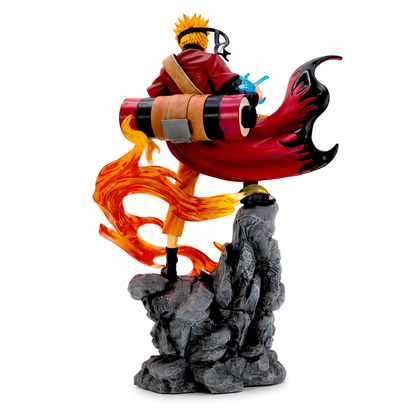 Фигура Naruto Uzumaki Sage Mode – заден изглед със свитък и наметало
