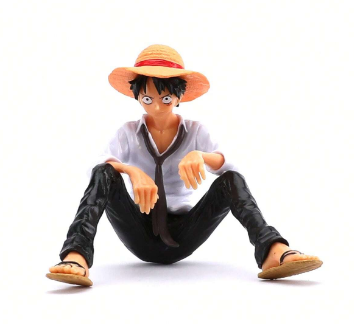 One Piece – Luffy фигурка със сламена шапка (седяща поза)