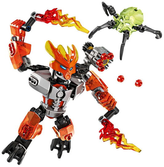 Конструктор Narmoto – Огненият защитник тип Bionicle (64 части)