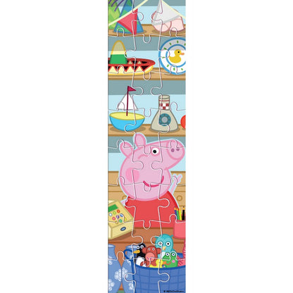 Двустранен пъзел Peppa Pig за оцветяване – 24 части