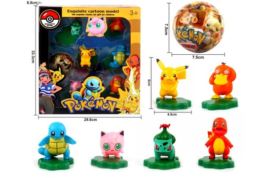 Комплект фигурки Pokemon – 6 героя с поставки