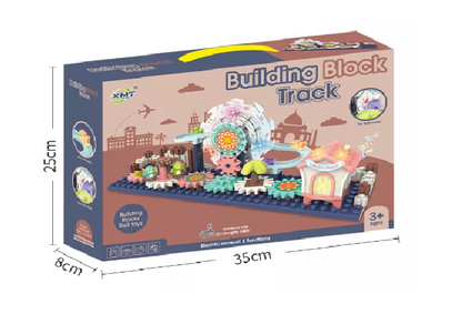 Конструктор със зъбни колела и светлини – Building Block Track 35 см