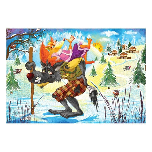 Детски пъзел „Болен здрав носи“ – 60 части